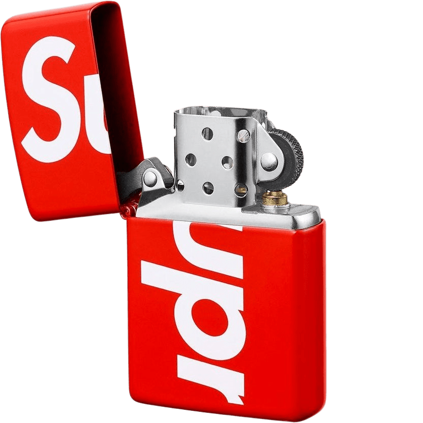 Supreme Logo Zippo Red — Front View