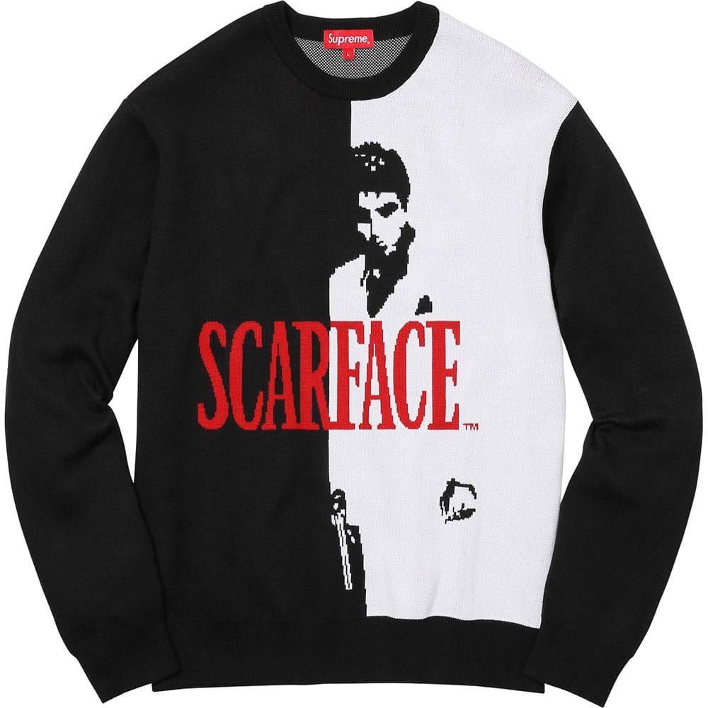 Supreme Scarface Sweater - Black — XXS — Front View