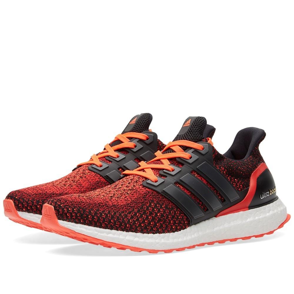 ADIDAS ULTRA BOOST M Core Black & Solar Red — UK 3.5 | EU 36 | US 4 — Alternate View 7