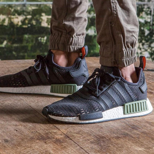 Adidas NMD R1 'Base Green' — UK 3.5 | EU 36 | US 4 — Side View