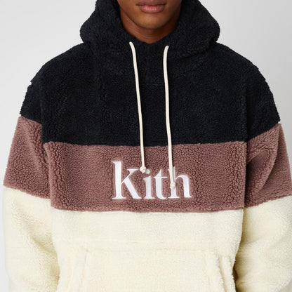 Kith Sherpa Double Pocket Hoodie Mauve — XXS — Lifestyle View