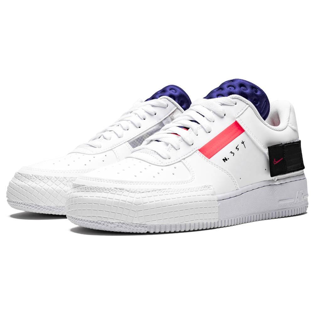 Nike Air Force 1 Low Drop Type 'Summit White' — UK 3 | EU 35.5 | US 3.5 — Side View