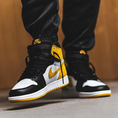 Air Jordan 1 Retro High OG "Yellow Ochre" — UK 3 | EU 35.5 | US 3.5 — Back View