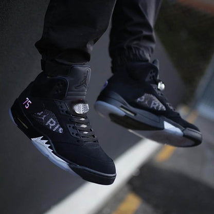 Air Jordan 5 PSG Black — UK 3 | EU 35.5 | US 3.5 — Side View
