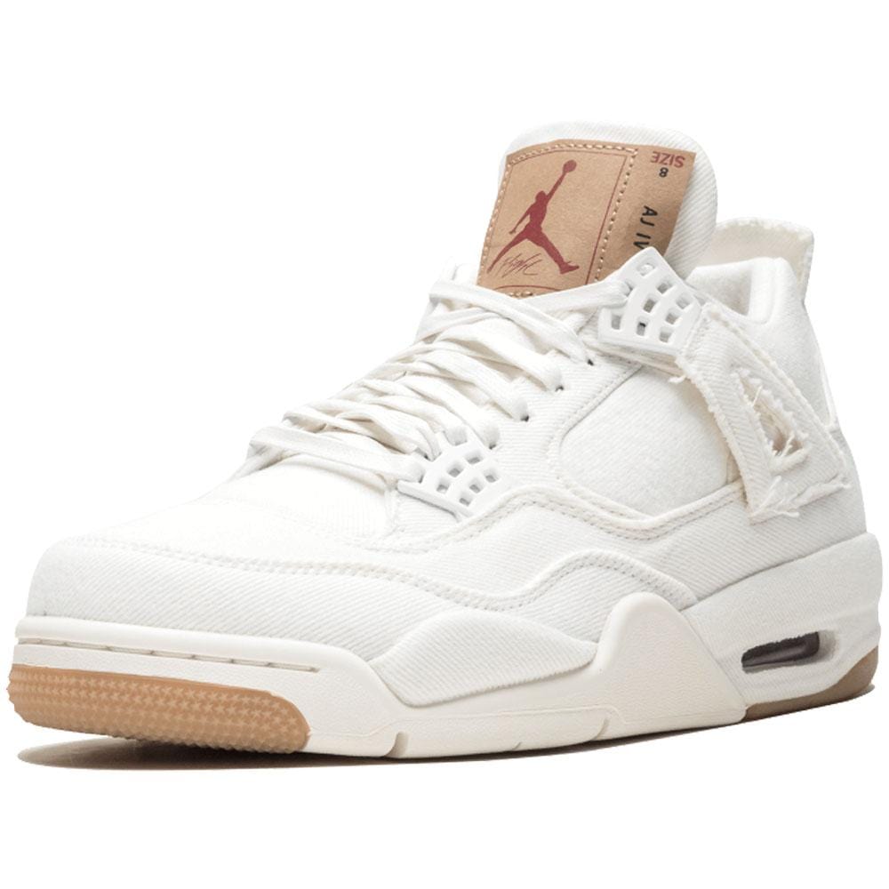 Levis x Nike Air Jordan 4 White — UK 3 | EU 35.5 | US 3.5 — Detail View