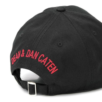 DSQUARED2 Logo Patch Cap Black — Side View