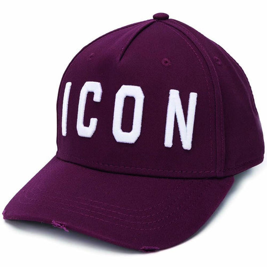 DSQUARED2 Icon Baseball Cap Dark Red — Front View