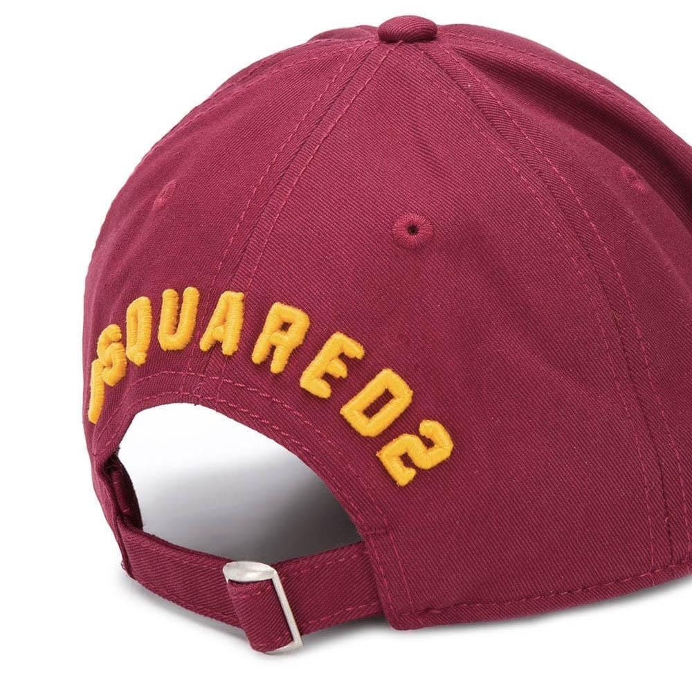 DSQUARED2 Icon Baseball Red-Yellow — Side View