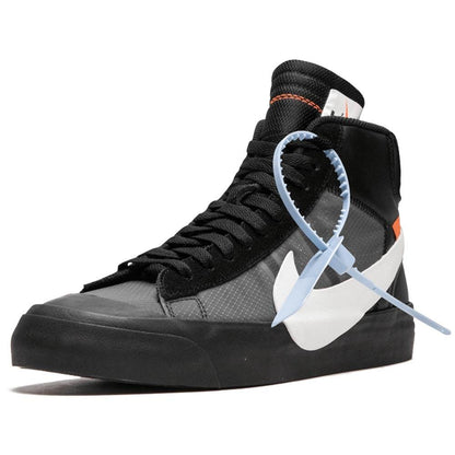 Off-White x Nike Blazer Black SPOOKY PACK — 3 UK | 35.5 EU — Top View