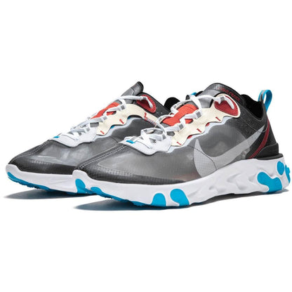 Nike React Element 87 Dark Grey — UK 3 | EU 35.5 | US 3.5 — Side View
