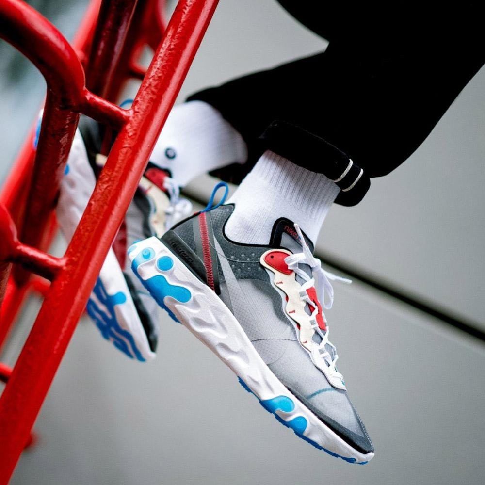Nike React Element 87 Dark Grey — UK 3 | EU 35.5 | US 3.5 — Alternate View 7