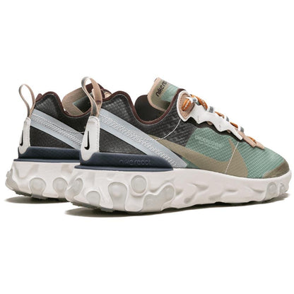 Undercover x Nike React Element 87 Green Black — UK 3 | EU 35.5 | US 3.5 — Back View