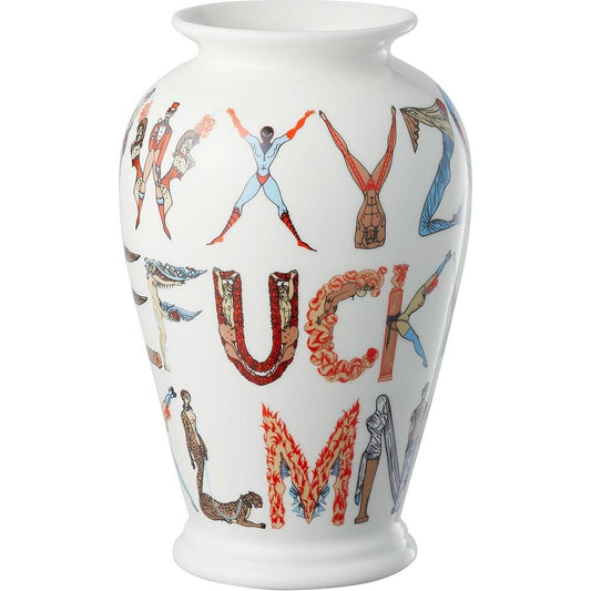 Supreme Alphabet Vase White — Front View
