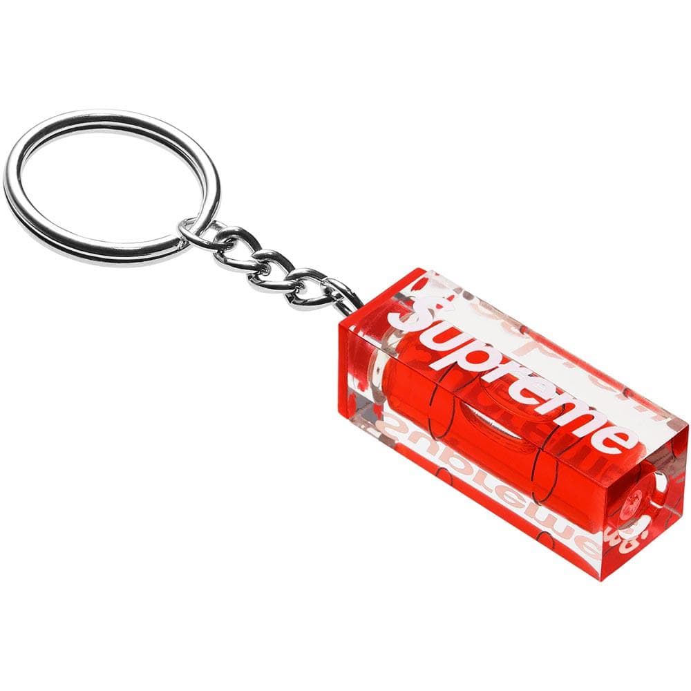 Supreme Level Keychain Red — Front View