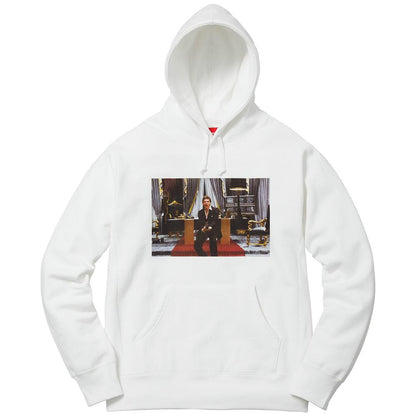 Supreme Scarface Friend Hooded Sweatshirt - White — XXS — Front View