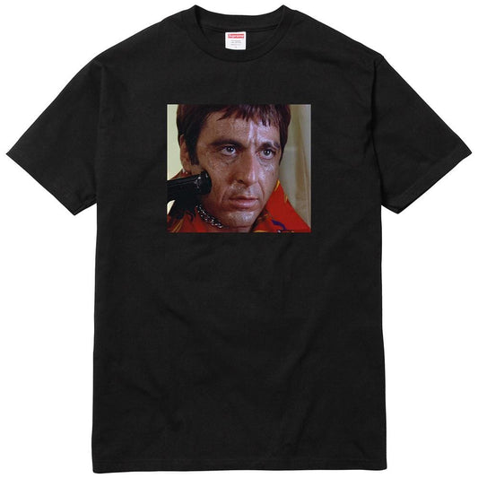 Supreme Scarface Shower Tee - Black — XXS — Front View
