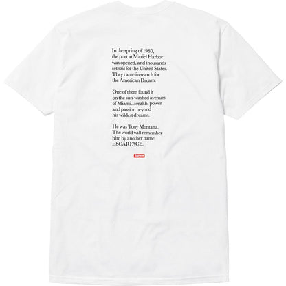 Supreme Scarface Split Tee - White — XXS — Side View