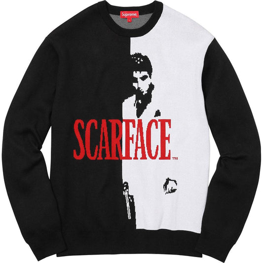 Supreme Scarface Sweater - Black — XXS — Front View