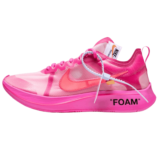 Off-White x Nike Zoom Fly SP Pink — UK 3 | EU 35.5 | US 3.5 — Front View