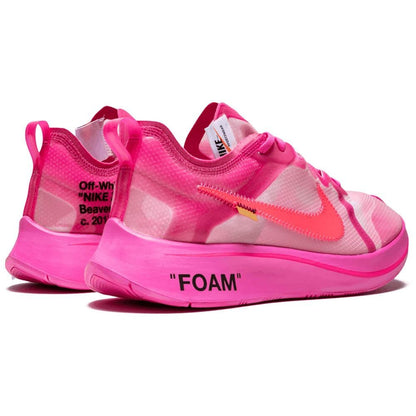 Off-White x Nike Zoom Fly SP Pink — UK 3 | EU 35.5 | US 3.5 — Back View