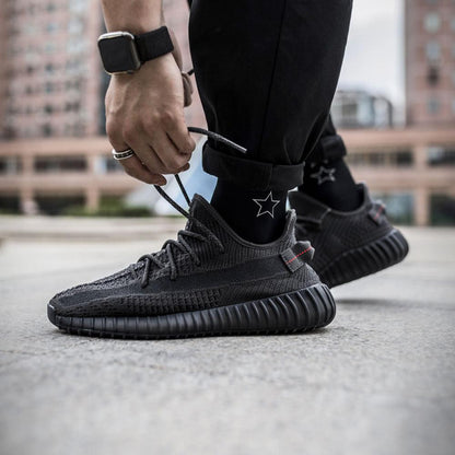 adidas Yeezy Boost 350 V2 Static Black Non-Reflective — 3 UK | 35.5 EU — Alternate View 7