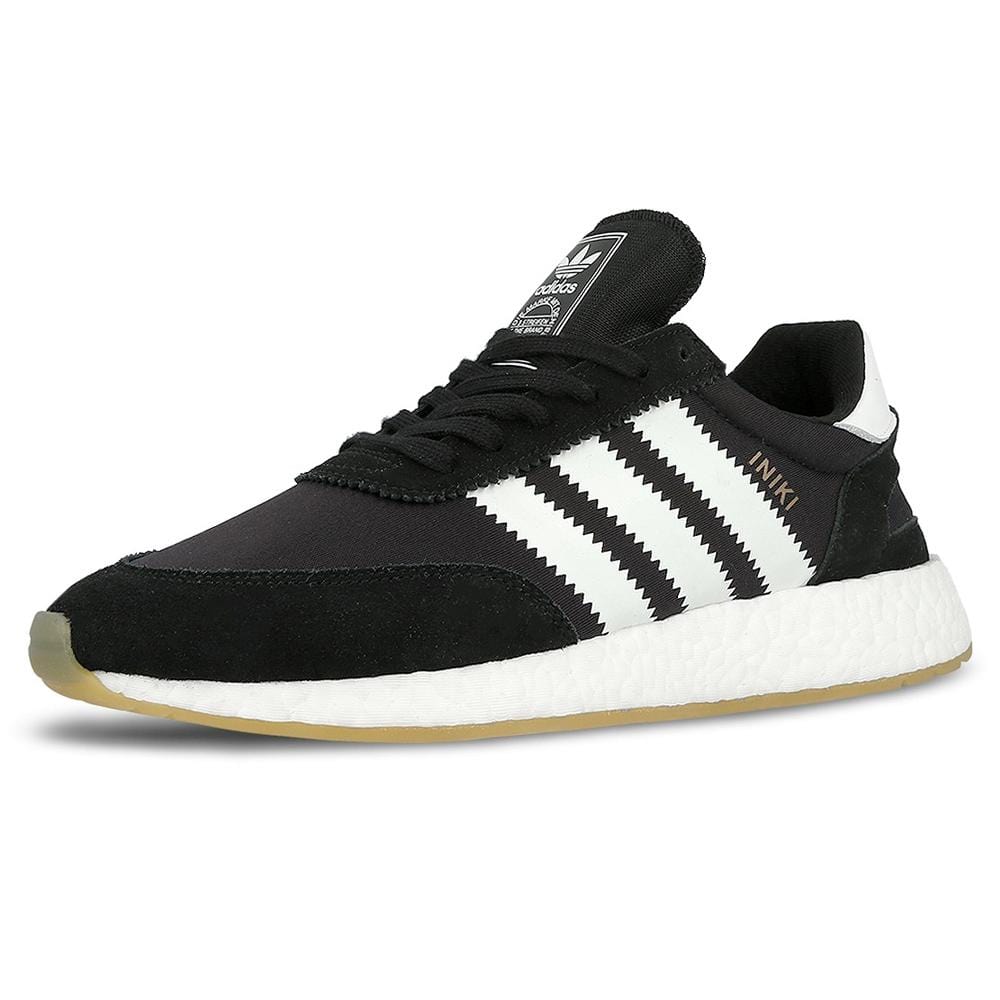 adidas Iniki Runner Core Black-Gum — UK 3.5 | EU 36 | US 4 — Lifestyle View