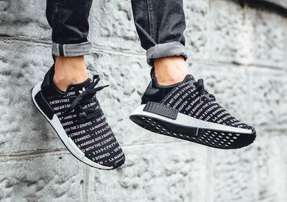 Adidas NMD_R1 Black 'Blackout-Whiteout — UK 3.5 | EU 36 | US 4 — Alternate View 9