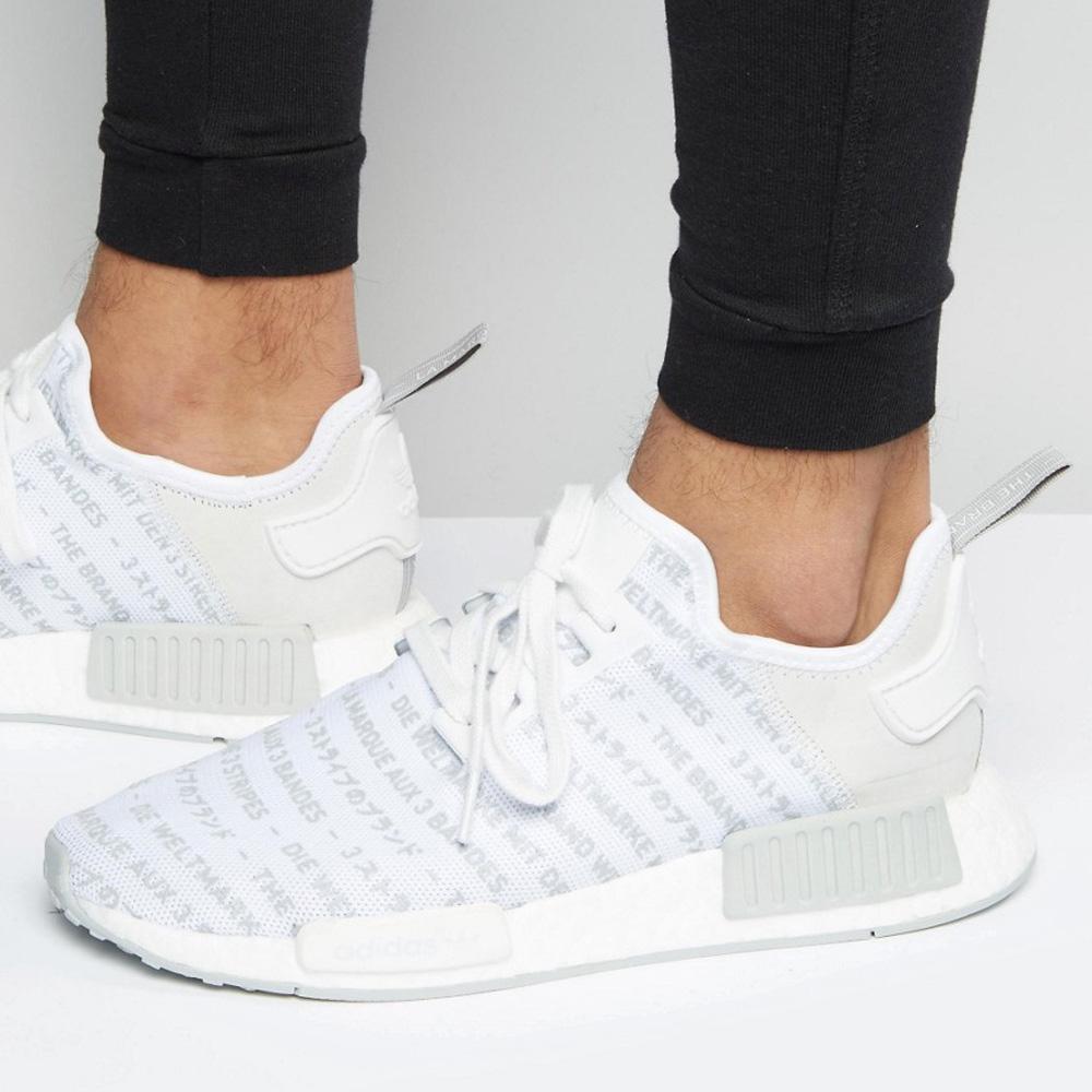 Adidas NMD_R1 White Blackout-Whiteout — UK 3.5 | EU 36 | US 4 — Alternate View 8
