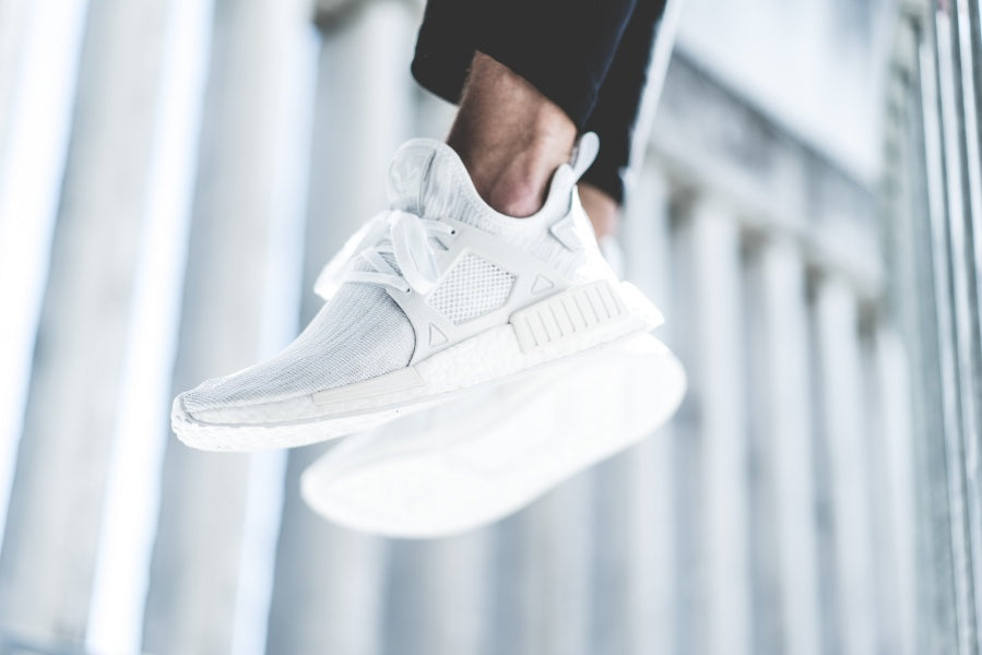 Adidas NMD_XR1 Primeknit White-Vintage White — UK 3.5 | EU 36 | US 4 — Alternate View 8