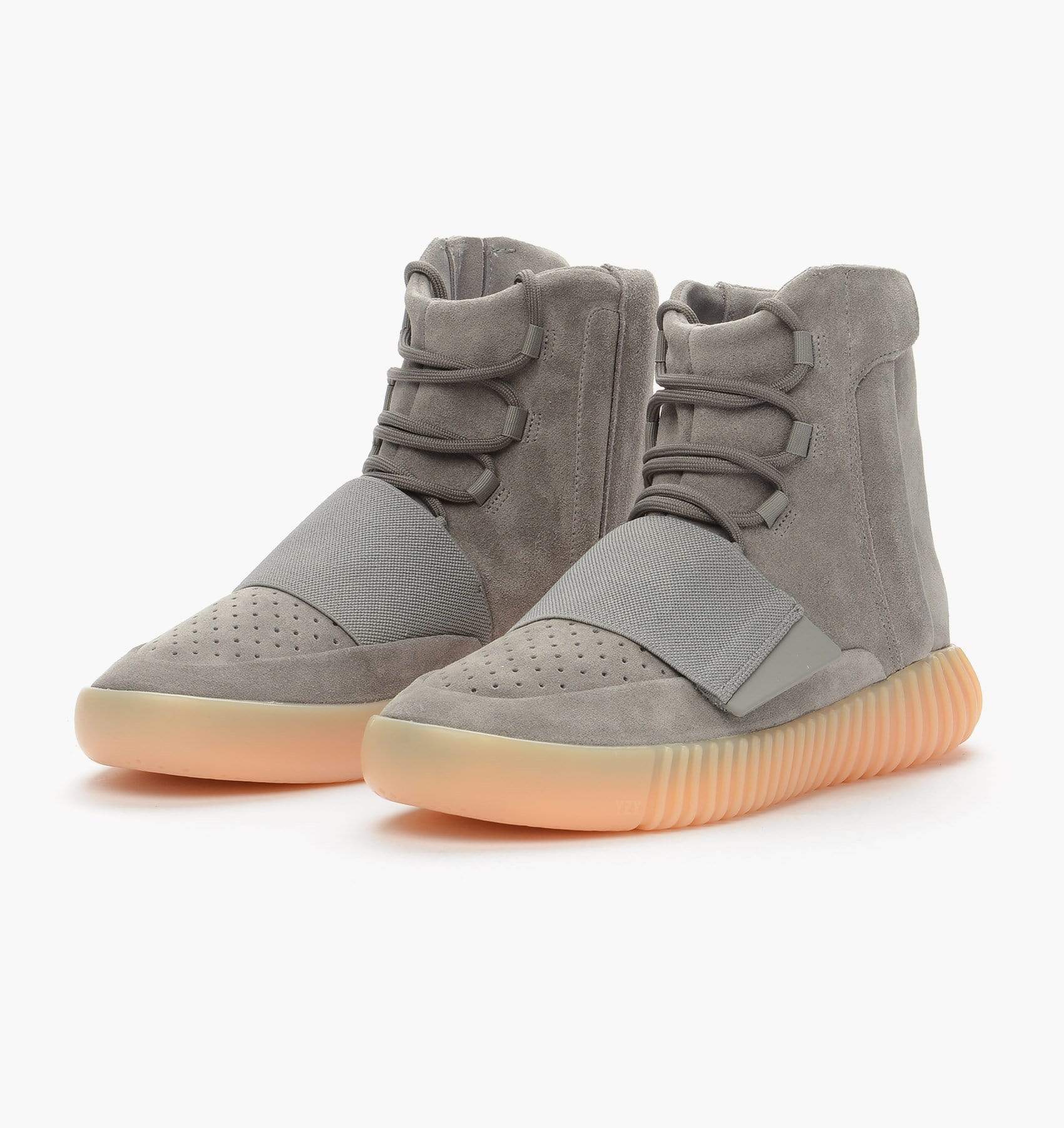 Adidas Originals Yeezy 750 Boost Light Grey-Gum — UK 3.5 | EU 36 | US 4 — Side View