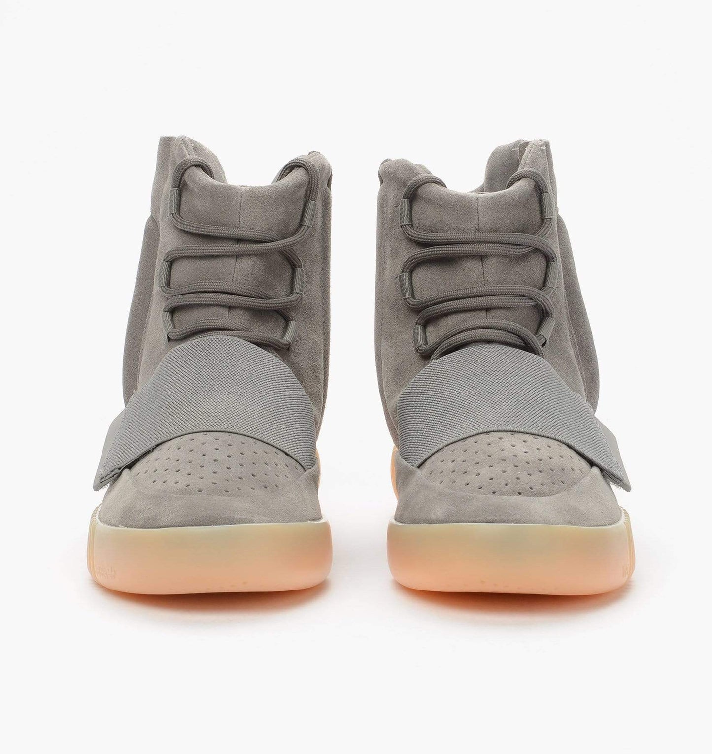 Adidas Originals Yeezy 750 Boost Light Grey-Gum — UK 3.5 | EU 36 | US 4 — Detail View