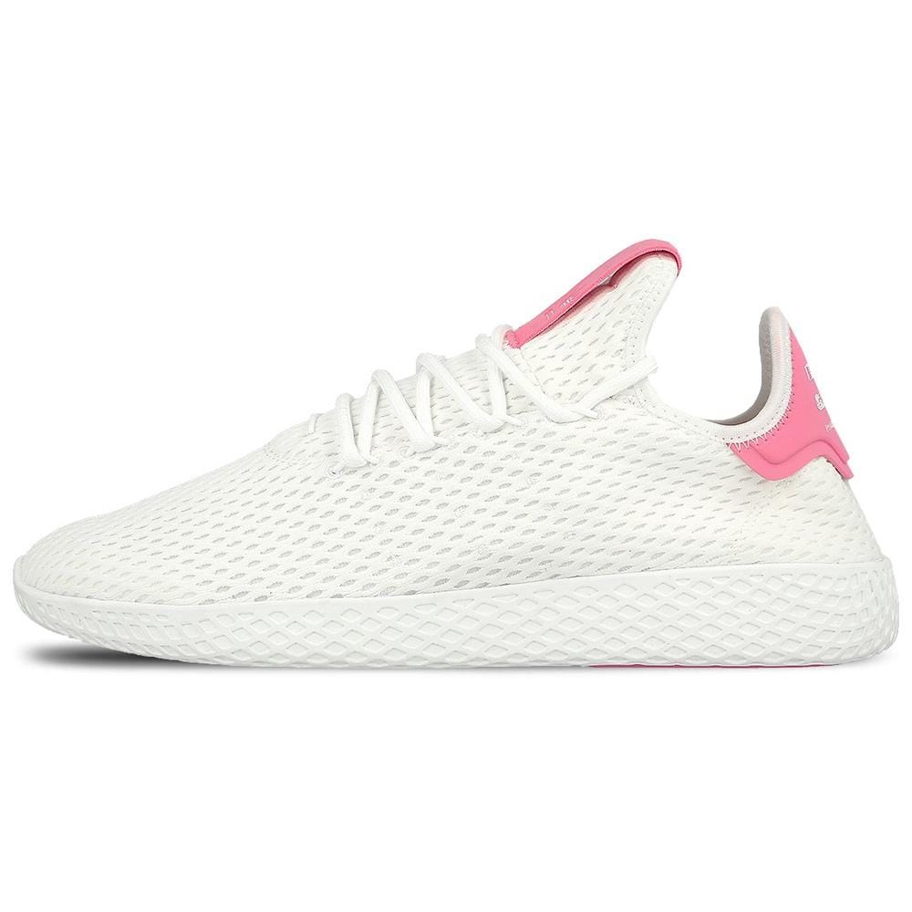Pharrell Williams x adidas Tennis HU White-Semi Solar Pink — UK 3.5 | EU 36 | US 4 — Front View