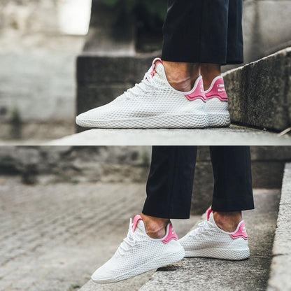Pharrell Williams x adidas Tennis HU White-Semi Solar Pink — UK 3.5 | EU 36 | US 4 — Alternate View 7