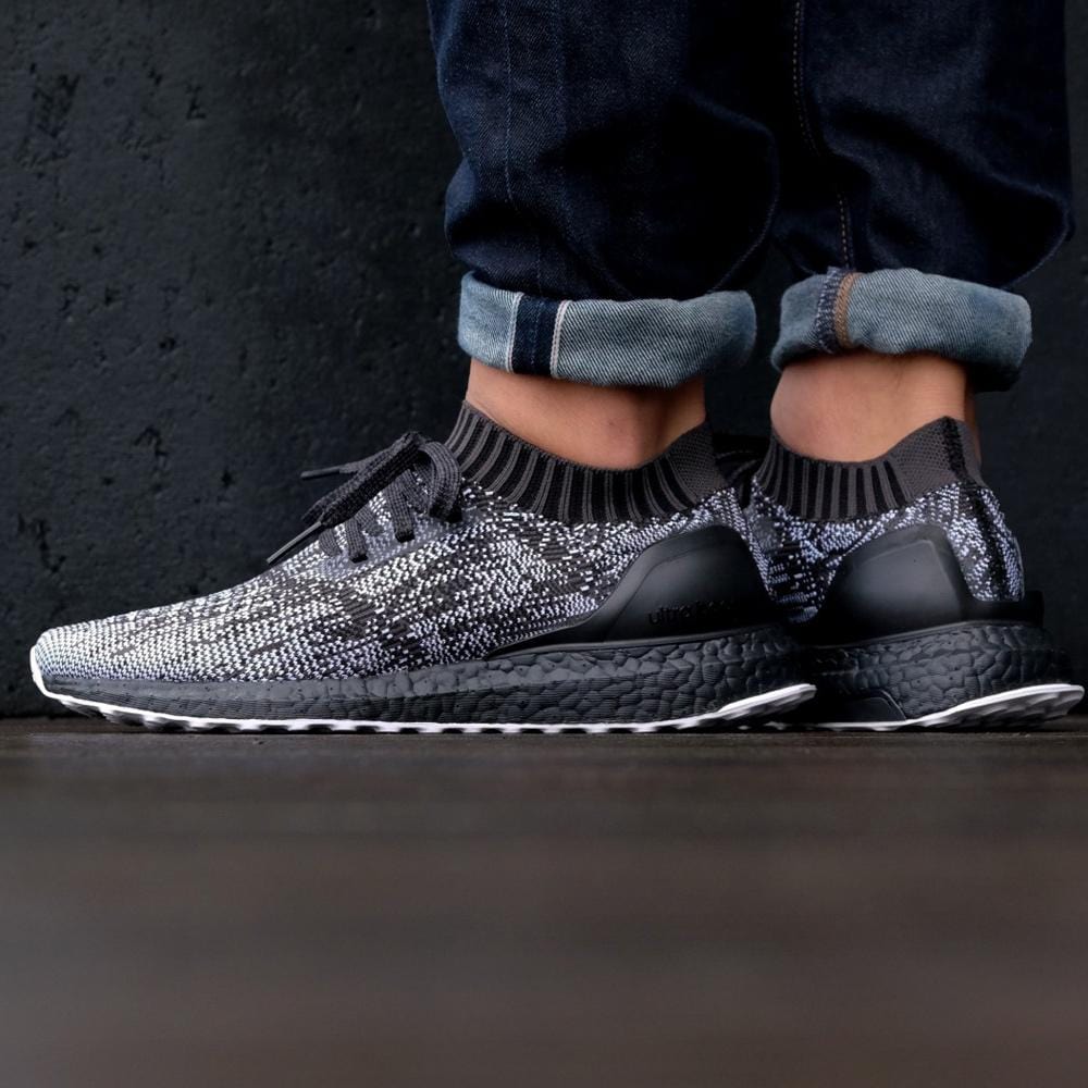 adidas Ultra Boost Uncaged Black-White — UK 3.5 | EU 36 | US 4 — Back View
