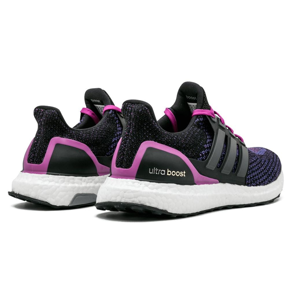 Adidas Ultra Boost WMNS "Core Black-Shock Purple" — UK 3.5 | EU 36 | US 4 — Back View