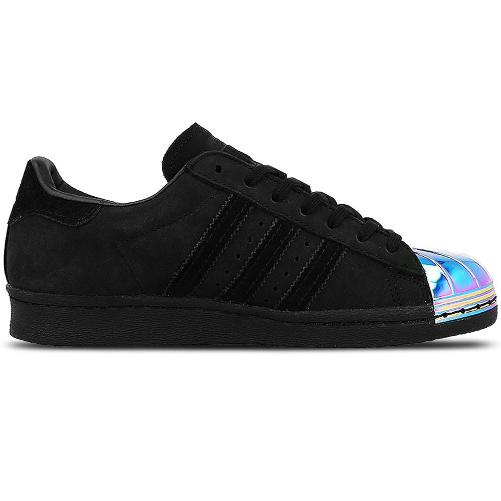 adidas Originals Superstar 80s Metal Toe W (black-multi) — UK 3.5 | EU 36 | US 4 — Side View