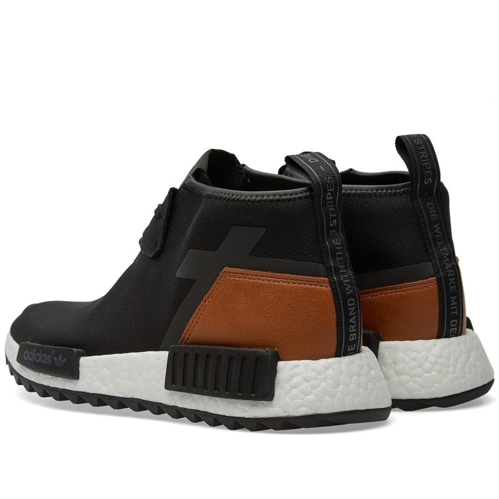 adidas NMD_C1 Trail Premium Leather Core Black — UK 3.5 | EU 36 | US 4 — Back View