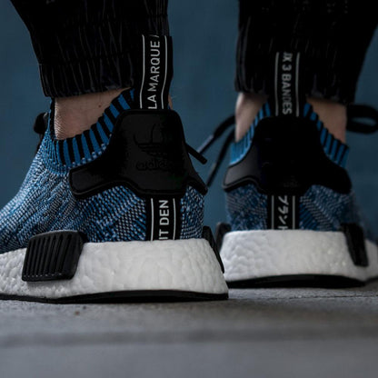 ADIDAS NMD_R1 PK Collegiate Navy & Clear Sky — UK 3.5 | EU 36 | US 4 — Side View
