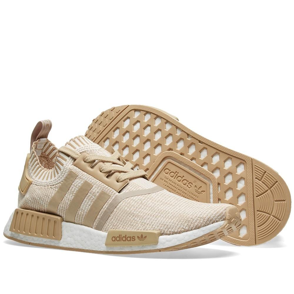 adidas NMD_R1 Primeknit Glitch Camo Linen Khaki-Off White — UK 3.5 | EU 36 | US 4 — Alternate View 7