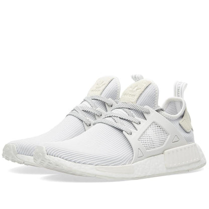 Adidas NMD_XR1 Primeknit White-Vintage White — UK 3.5 | EU 36 | US 4 — Back View