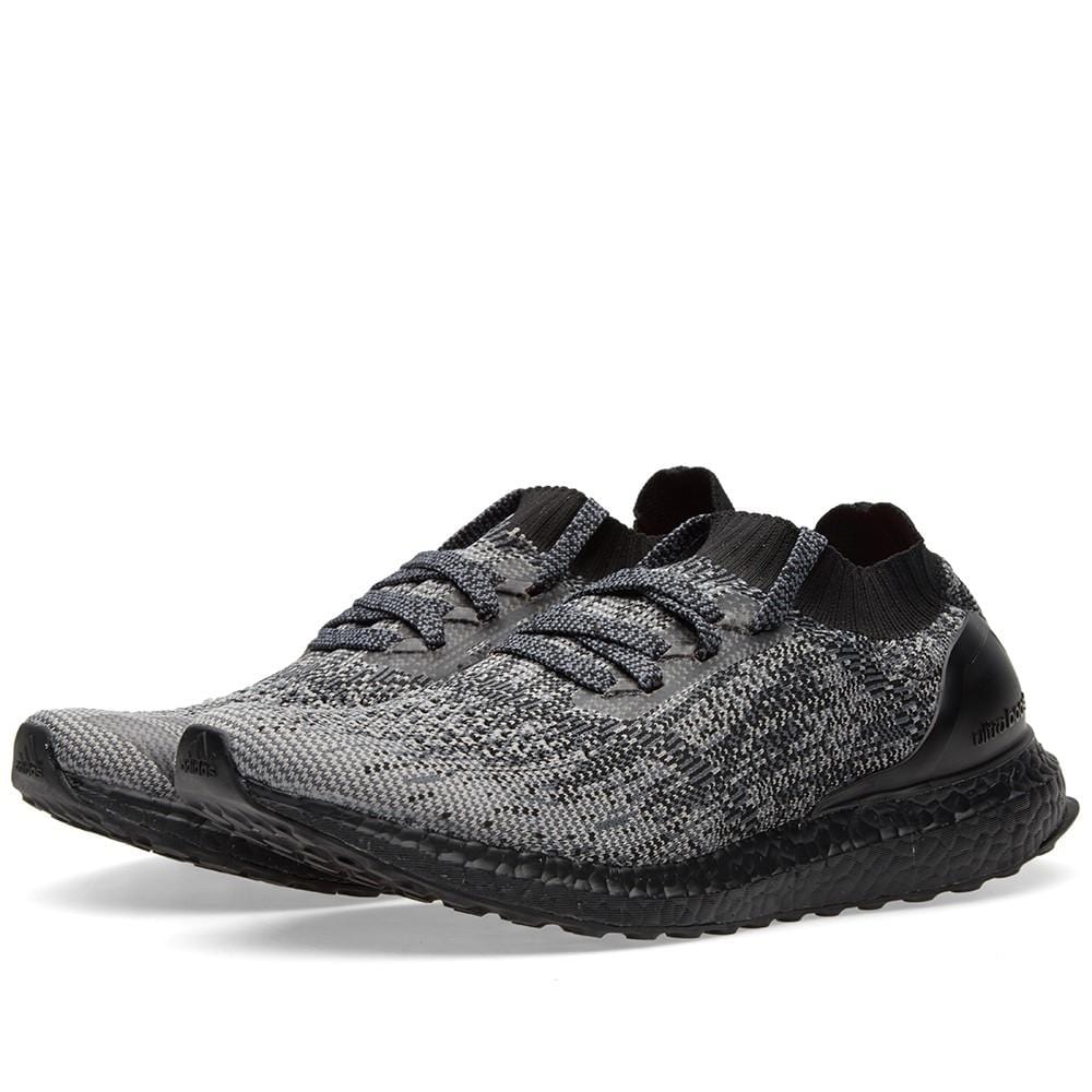 ADIDAS ULTRA BOOST UNCAGED LTD. Core Black & Solid Grey — UK 3.5 | EU 36 | US 4 — Back View