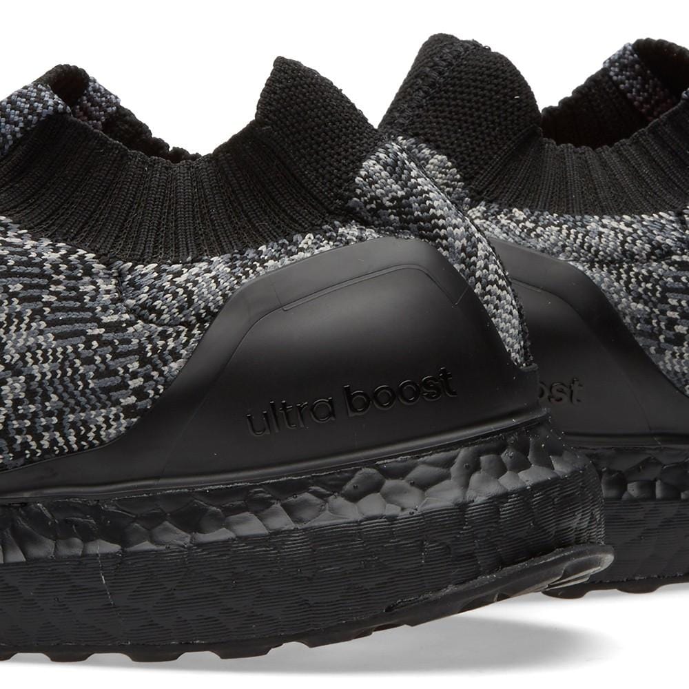 ADIDAS ULTRA BOOST UNCAGED LTD. Core Black & Solid Grey — UK 3.5 | EU 36 | US 4 — Lifestyle View
