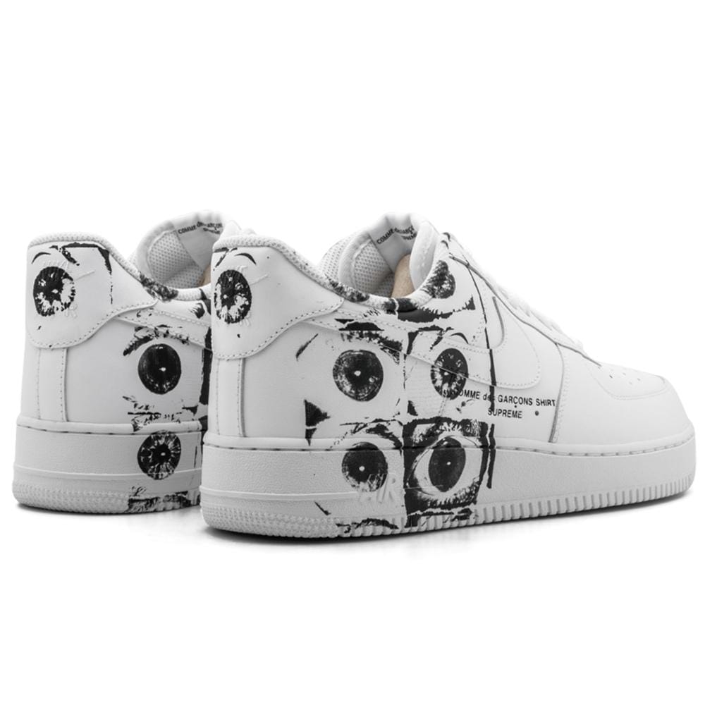 Nike Air Force 1 '07- Supreme- CDG — UK 3 | EU 35.5 | US 3.5 — Back View