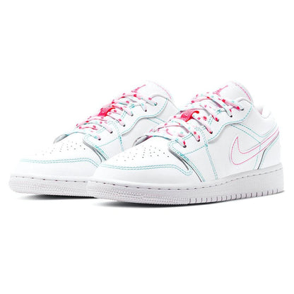 Air Jordan 1 Low GS 'Aurora Green' — UK 13.5 | EU 32 | US 1Y — Side View