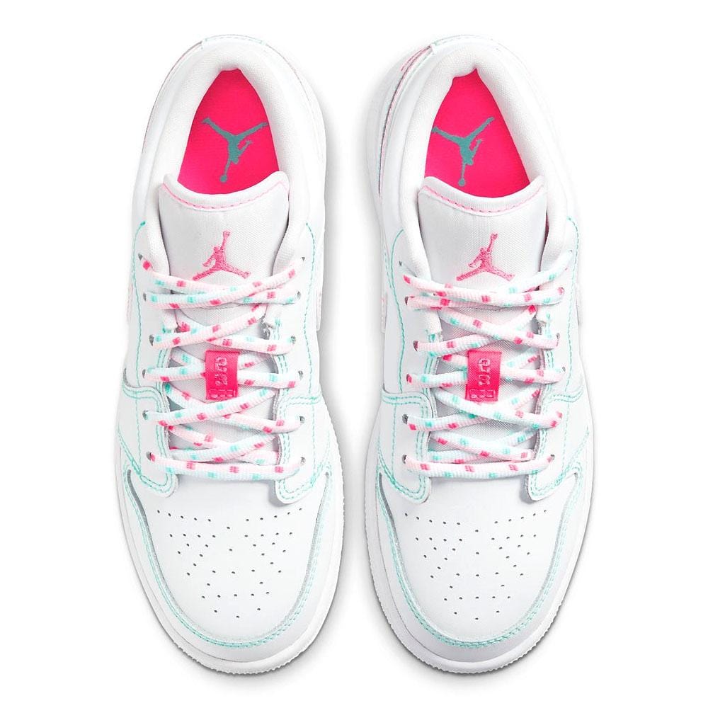 Air Jordan 1 Low GS 'Aurora Green' — UK 13.5 | EU 32 | US 1Y — Back View