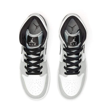 Air Jordan 1 Mid GS "Light Smoke Grey" — 2 UK | 34 EU — Back View