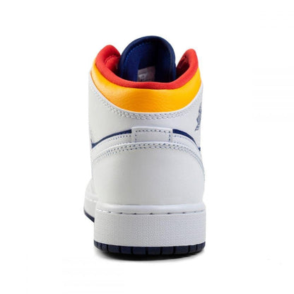 Air Jordan 1 GS Mid 'White Laser' — 2 UK | 34 EU — Top View