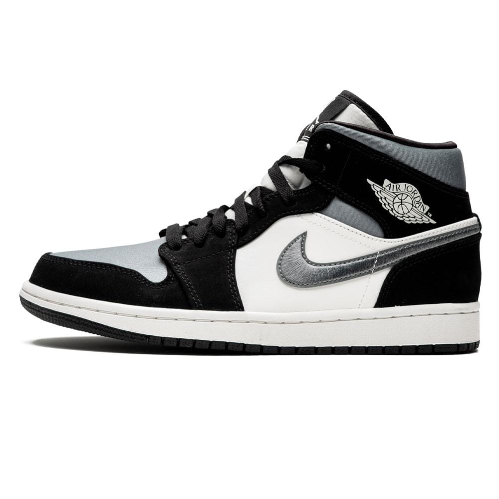 Air Jordan 1 Mid SE 'Satin Smoke Grey' — UK 3 | EU 35.5 | US 3.5 — Front View