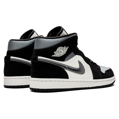 Air Jordan 1 Mid SE 'Satin Smoke Grey' — UK 3 | EU 35.5 | US 3.5 — Back View