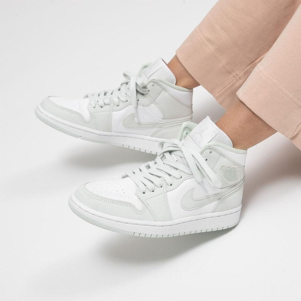 Air Jordan 1 Mid Spruce Aura (W) — UK 2.5 | EU 35.5 | US 5 — Lifestyle View